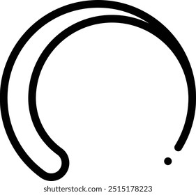 Icono de enso. Diseño De Estilo Lineal Delgado Aislado Sobre Fondo Blanco
