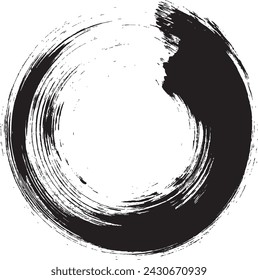 Enso Nr. 10 – Japanese Zen Circle Calligraphy (Circular brush stroke)
