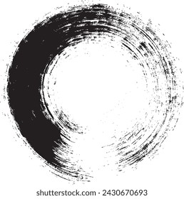 Enso Nr. 2 – Japanese Zen Circle Calligraphy (Circular brush stroke)
