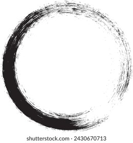 Enso Nr. 3 – Japanese Zen Circle Calligraphy (Circular brush stroke)
