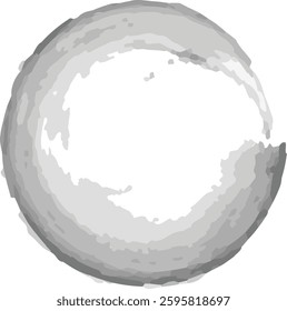 enso symbol isolated on white. Brushed round smear element.	
