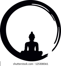 Enso, Zen Circle Of Enlightenment / ENSO ZEN / Meditation, Buddha, Buddhism, Japan