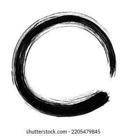 Enso Zen Circle Hand Brush Ink Stock Vector (Royalty Free) 2205479845 ...