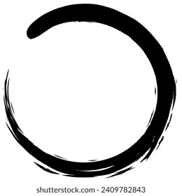 Enso Zen Circle Stroke Vector Logo