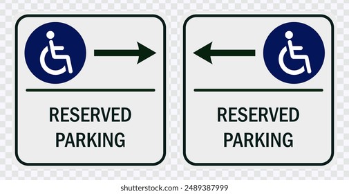 "Ensure accessibility with our Handicap Parking Signs – Reserved spaces for disabled persons, including wheelchair parking. Clear communication in urban settings."