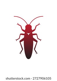 Certifique-se de que sua mensagem é clara com este vetor de silhueta de barata vermelha de alto impacto. Este gráfico apresenta uma visão ousada de cima para baixo de uma barata, projetada em um vermelho impressionante para significar urgência, aviso ou uma zona "proibida". É um ativo essencial para empresas de controle de pragas, campanhas de conscientização sobre higiene, marcas de exterminadores e materiais educacionais sobre pragas domésticas.