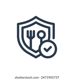 Ensuring Food Security Measures Vector Icon Illustration