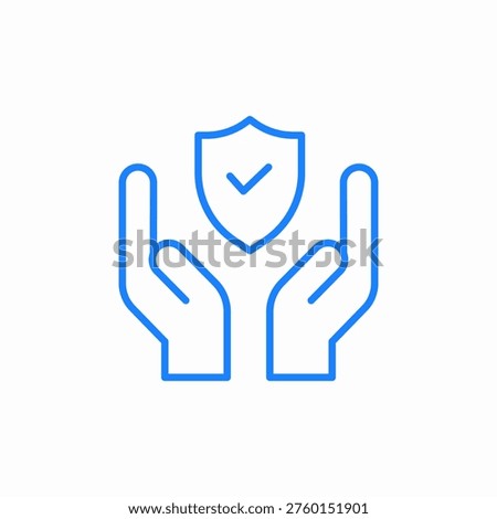 ensuring protection guarantees safety and reliability icon sign vector