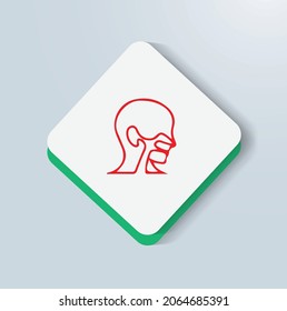 ENT disorders icon vector design