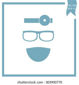 ENT doctor vector icon