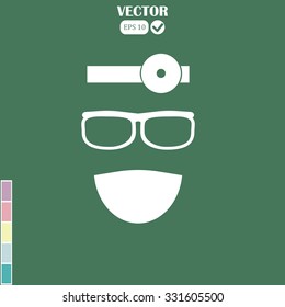 ENT doctor vector icon