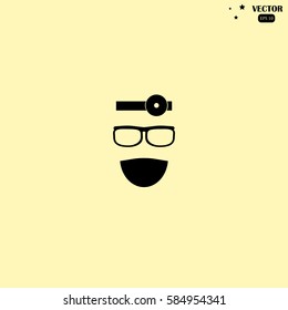 ENT doctor vector icon