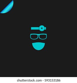 ENT doctor vector icon