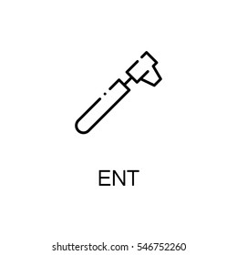 Ent flat icon. High quality outline symbol of medical euipment for web design or mobile app. Thin line signs of ent for design logo, visit card, etc. Outline pictogram of ent 