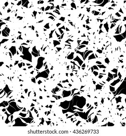 Entangled, squiggly lines. Chaotic abstract monochrome vector illustration