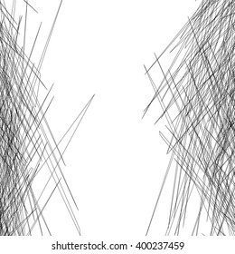 Entangled texture of thin lines. Abstract monochrome background
