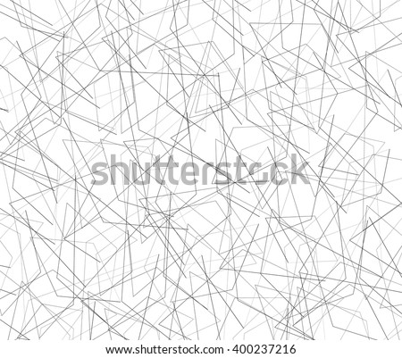 Entangled texture of thin lines. Abstract monochrome background
