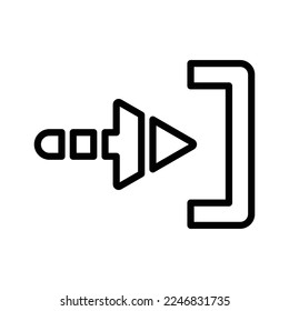 Enter Arrow Icon in Line Style