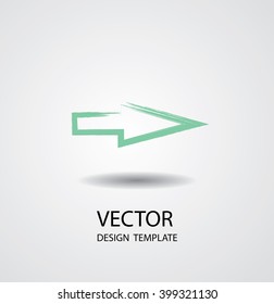 Enter Brush Stroke Arrow Modern 