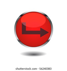 Enter button, icon red