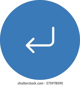 Enter icon. Arrow left login vector
