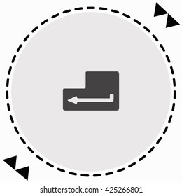 Enter icon Flat Design. Isolated Illustration.
