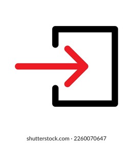Introduzca la línea de icono aislada en el fondo blanco. Icono delgado plano negro sobre el estilo de contorno moderno. Símbolo lineal y trazo editable. Ilustración vectorial de trazo simple y de píxel perfecto.