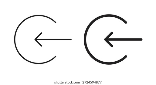 Enter icon with line and silhouette versions.
