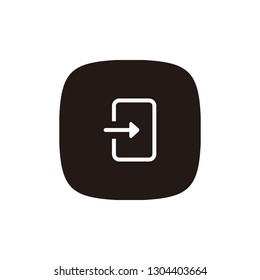 Enter, in icon sign symbol