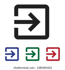 Enter icon vector