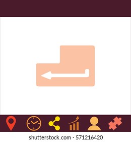 Enter  icon. Vector design. 