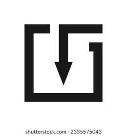 enter icon vector illustration design