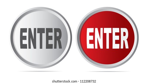 Enter icons. Vector