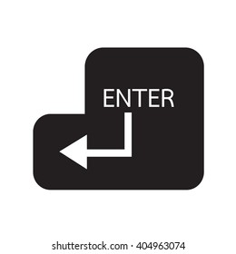 Enter key icon Illustration design