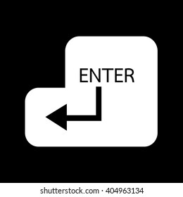 Enter key icon Illustration design