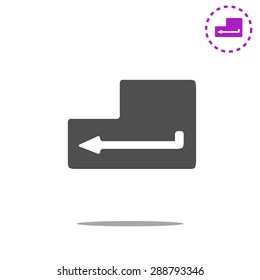 enter key of keyboard icon