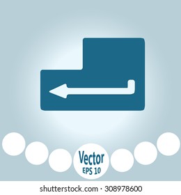 enter key of keyboard icon
