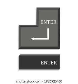 
Enter key Vector illustration eps10