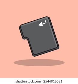 Enter Keyboard Button vector design with cartoon style for various things