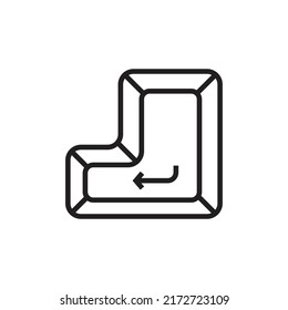 Enter keyboard icon design vector illustration
