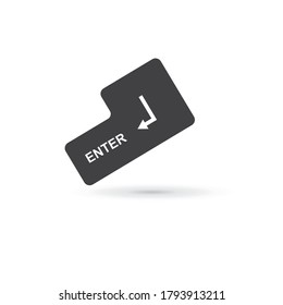 enter keyboard icon vector illustration design template