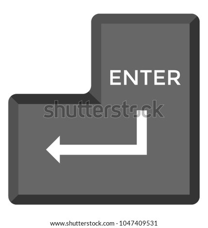 
Enter keyboard key button 
