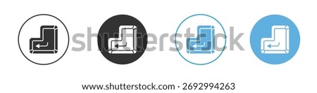 Enter keyboard key icon. Graphic icon design template