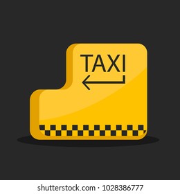 Enter the keyboard string in the flat style. The yellow taxi button