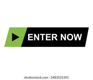 enter now button vectors sign for web 