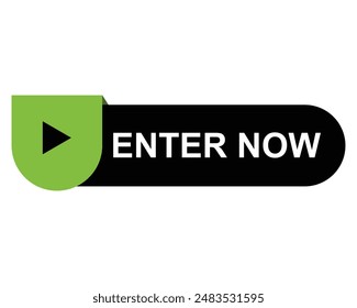 enter now button vectors sign for web 