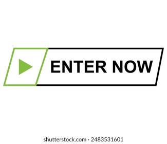 enter now button vectors sign for web 