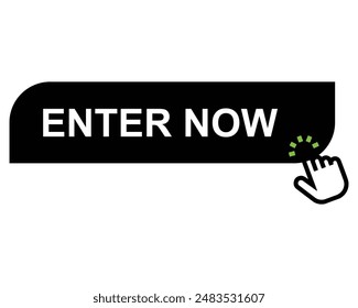 enter now button vectors sign for web 