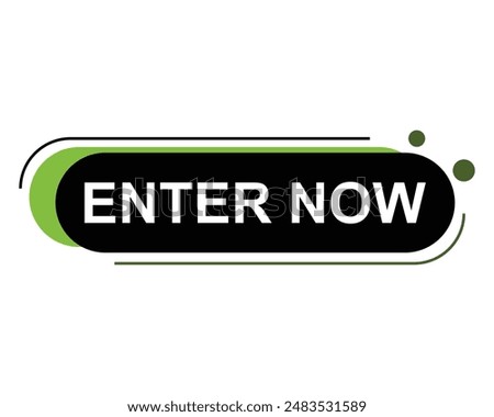enter now button vectors sign for web 