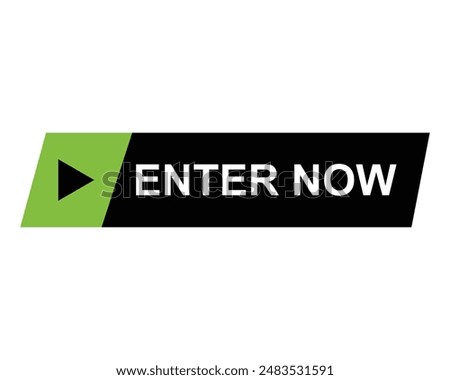 enter now button vectors sign for web 